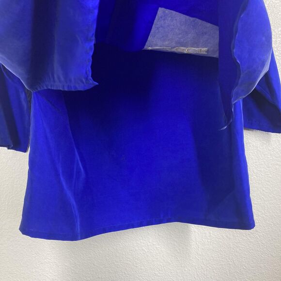 Vintage Strictly Silk Shirt Womens Medium Travel Embroidered Rome Venice St - Picture 12 of 16